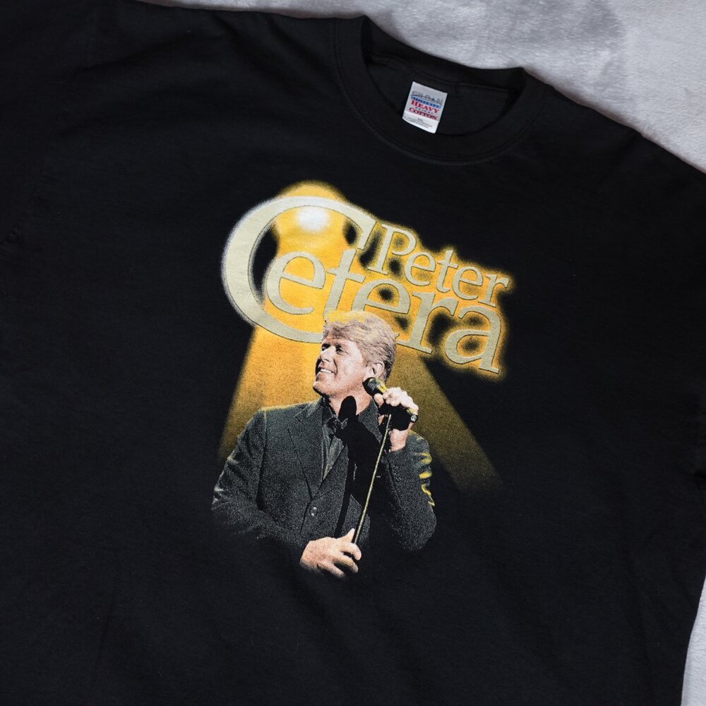 Vintage Peter Cetera Symphony T Shirt Mens 2XL Music Black 2003 Y2K